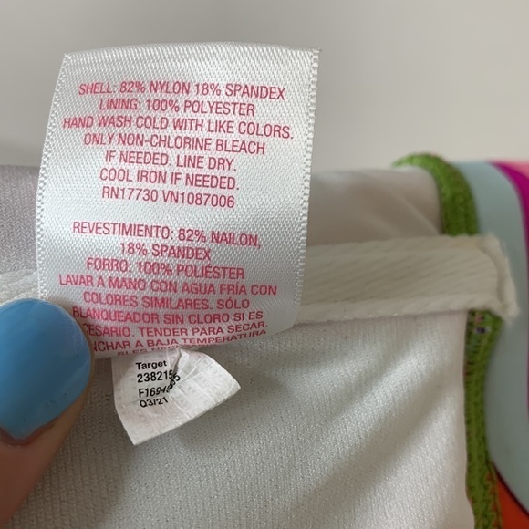 Xhilaration juniors plus size tropical bandeau swim bikini top NWT - Picture 9 of 10